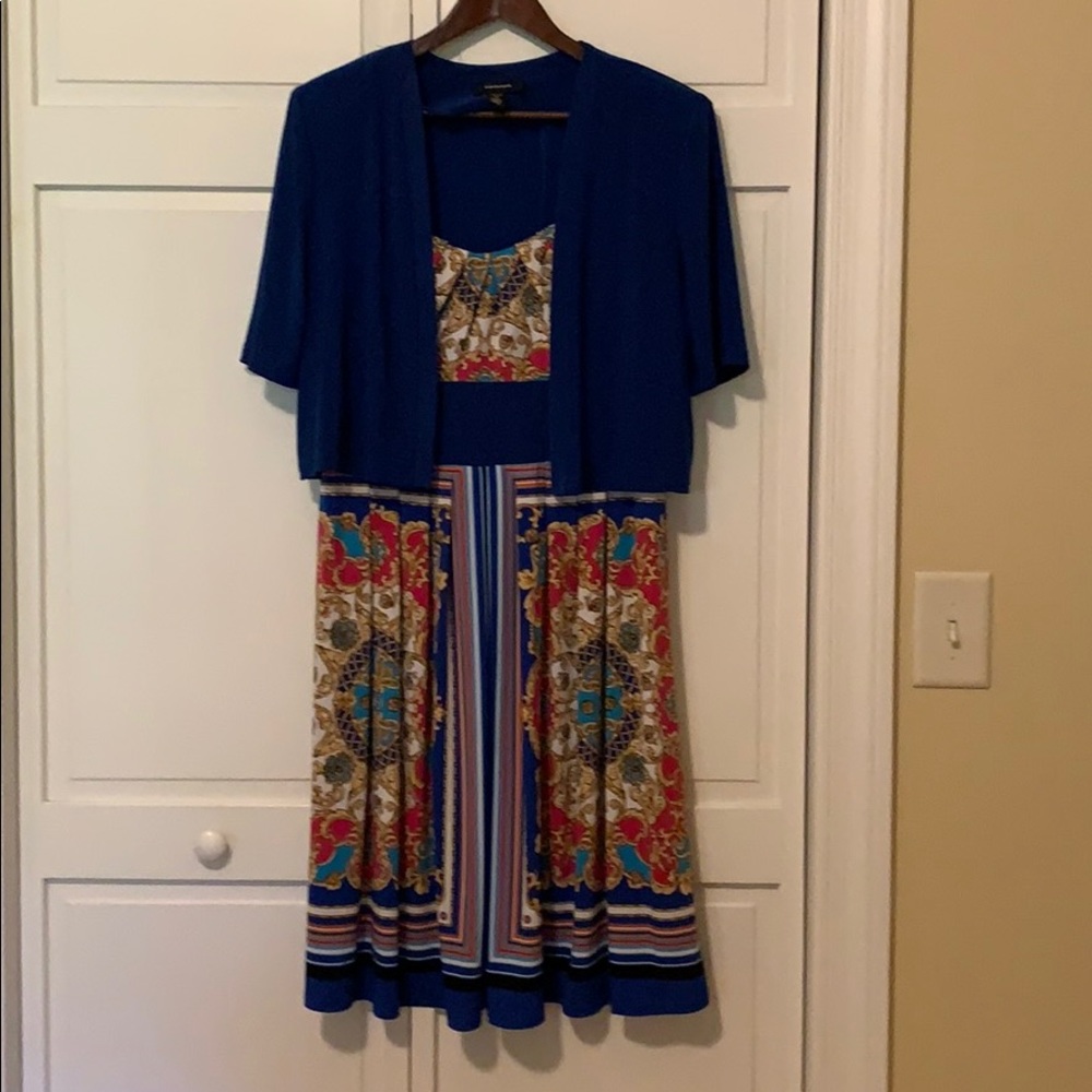 R&M Richards sleeveless dress + jacket